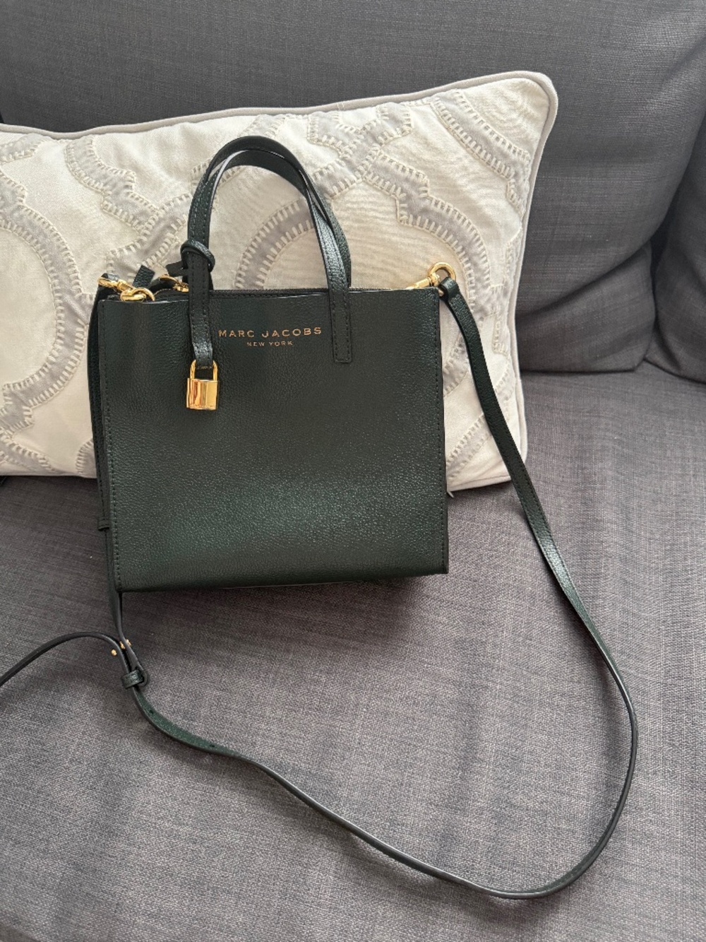 Marc Jacob’s emerald mini grind tote bag - great condition